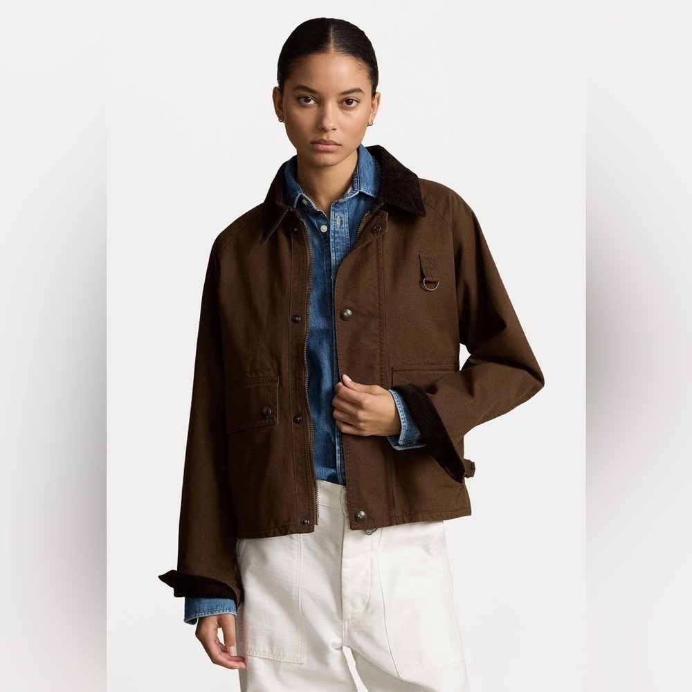 POLO RALPH LAUREN Canvas Utility Barn Chore Work Coat Corduroy Size XL NWT - Picture 2 of 16